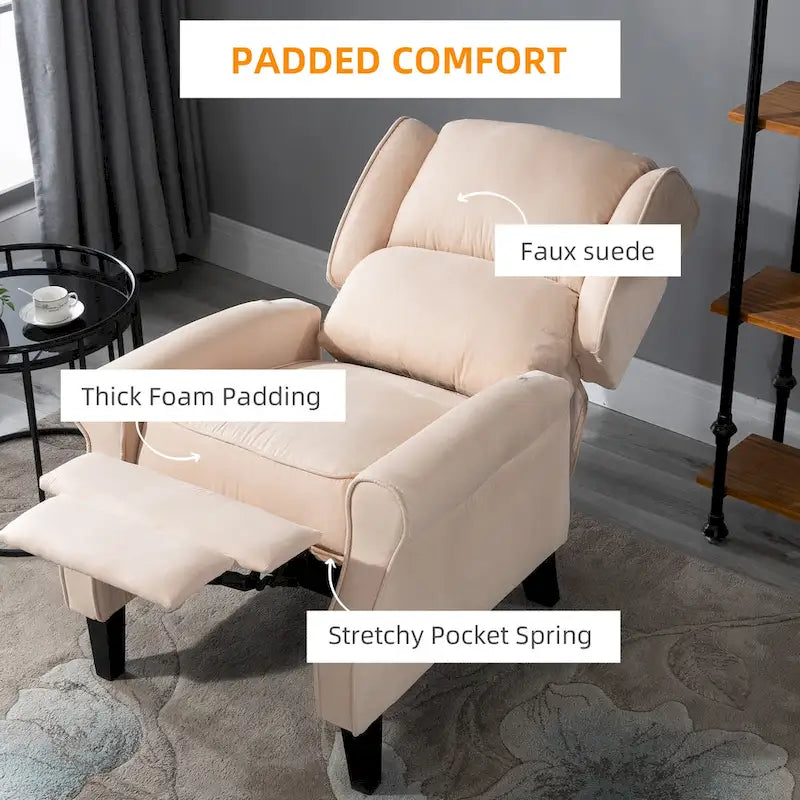 Fauteuil inclinable massant chauffant avec chauffage lombaire et télécommande