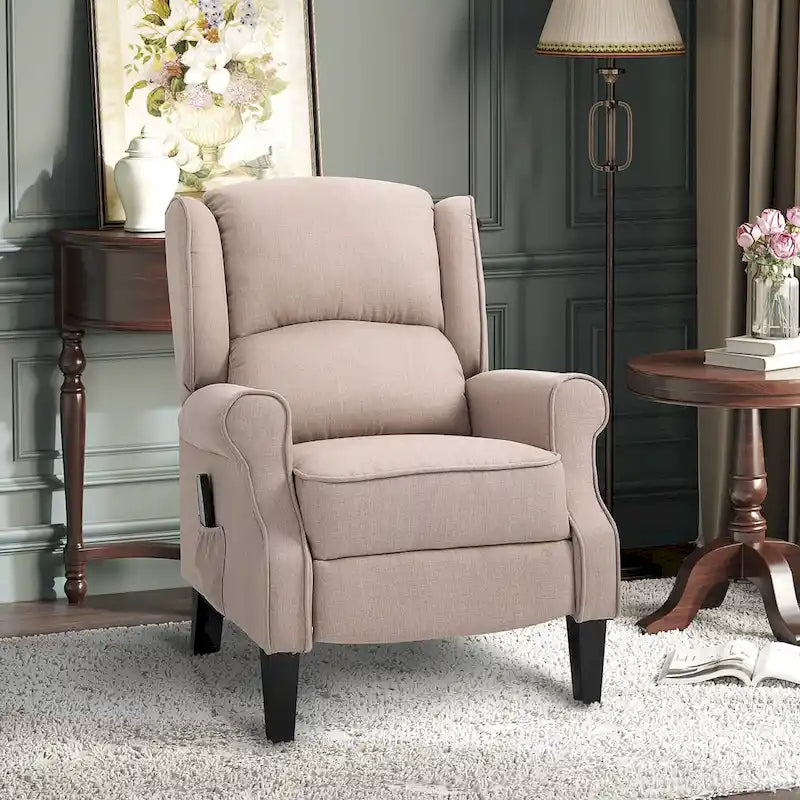Fauteuil inclinable massant chauffant avec chauffage lombaire et télécommande