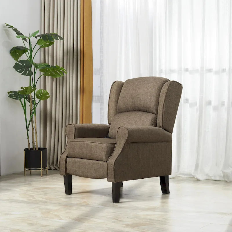 Fauteuil inclinable massant chauffant avec chauffage lombaire et télécommande