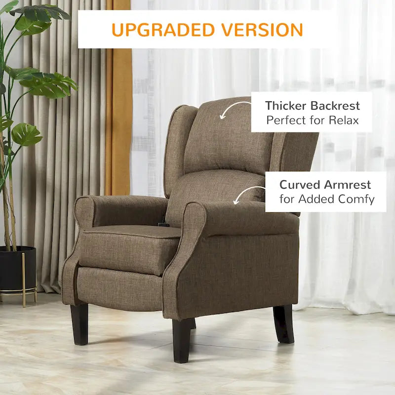 Fauteuil inclinable massant chauffant avec chauffage lombaire et télécommande