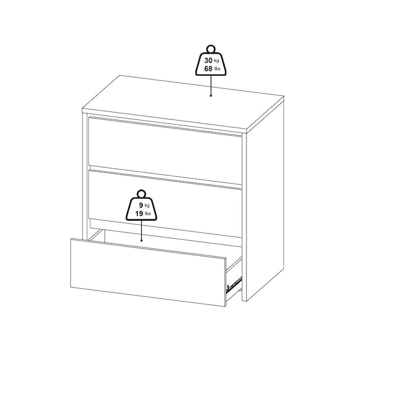 31-inch Wide 3-Drawer Chest