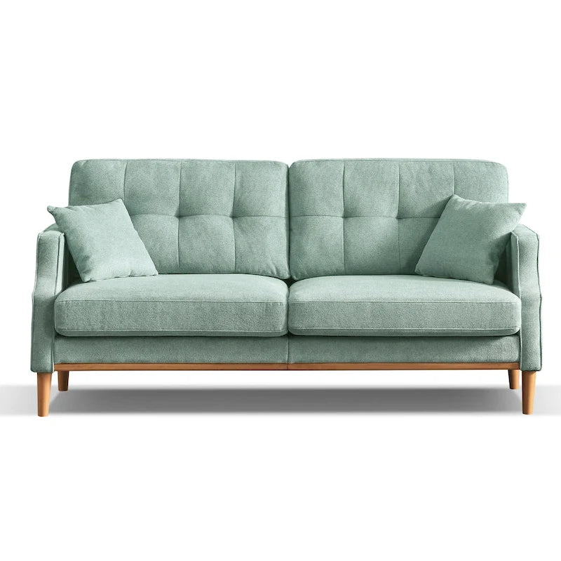 Upholstered Sofa with Waterproof Fabric and USB Port - 32.30 x 70.10 x 35.03