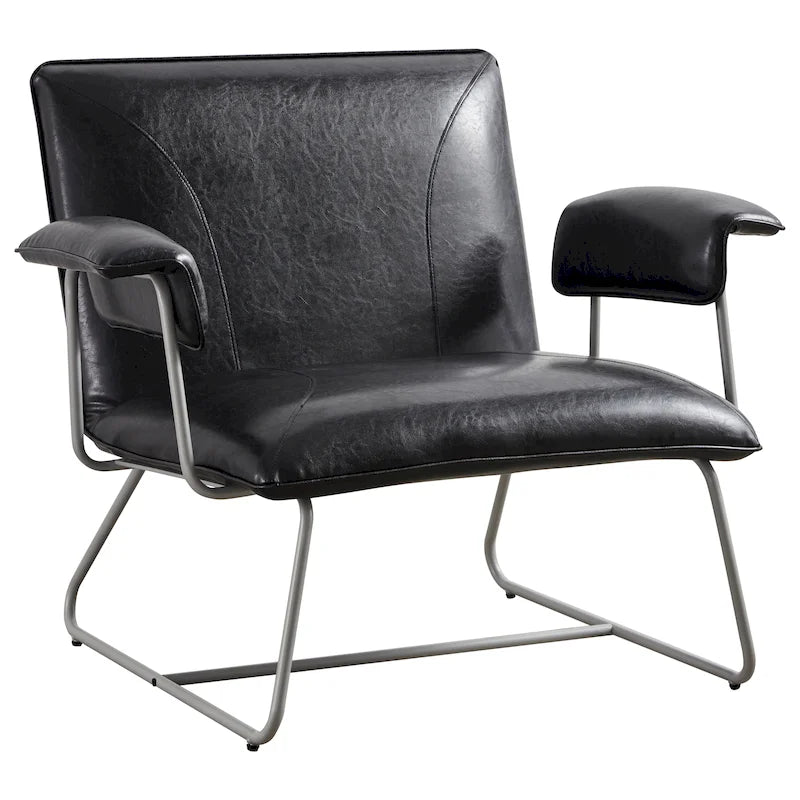 Bonded Leather Lounge Arm Chair