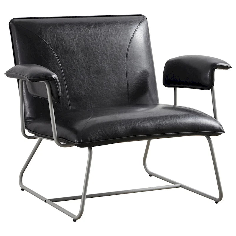 Fauteuil lounge en similicuir