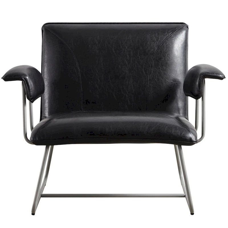 Fauteuil lounge en similicuir