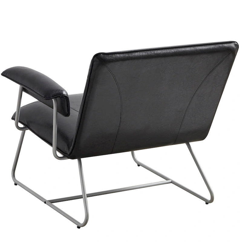 Fauteuil lounge en similicuir