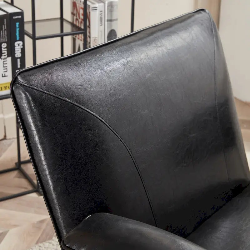 Fauteuil lounge en similicuir