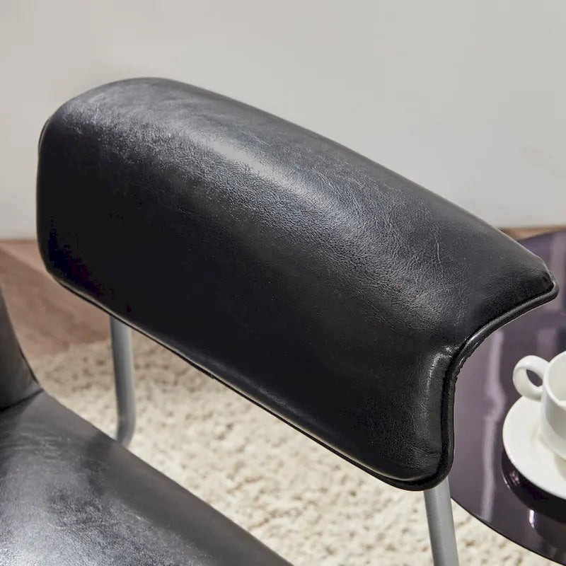 Fauteuil lounge en similicuir