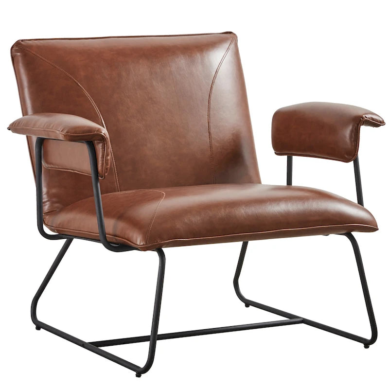 Fauteuil lounge en similicuir