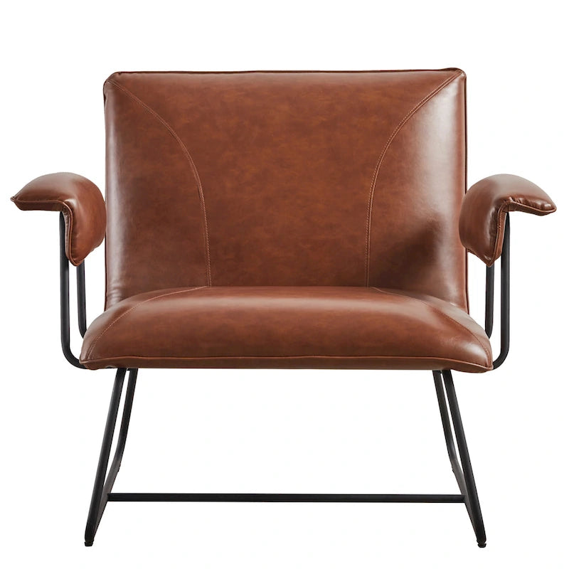 Fauteuil lounge en similicuir