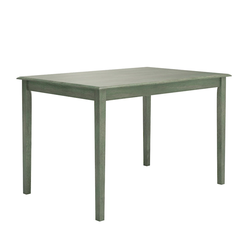 48-Inch Rectangular Antique Sage Green 5-Piece Dining Set