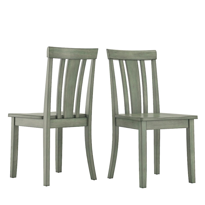 48-Inch Rectangular Antique Sage Green 5-Piece Dining Set
