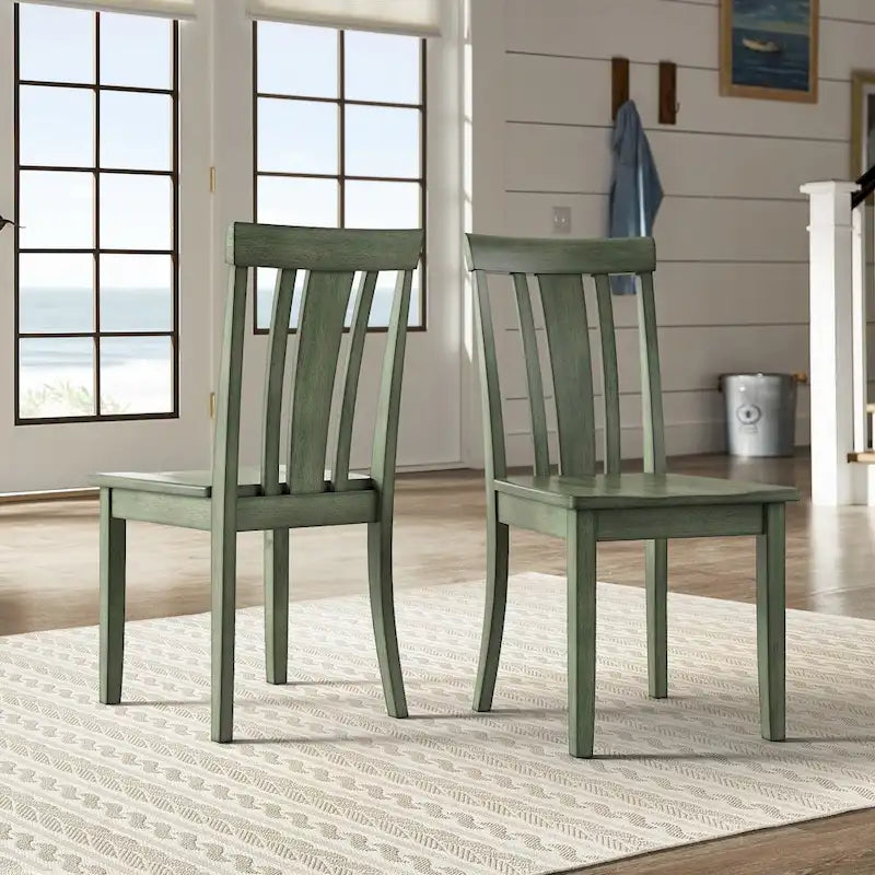 48-Inch Rectangular Antique Sage Green 5-Piece Dining Set