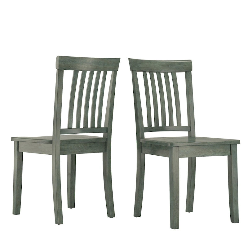 48-Inch Rectangular Antique Sage Green 5-Piece Dining Set