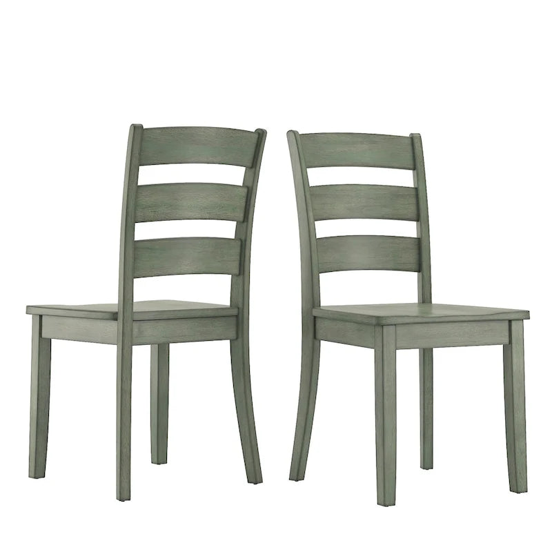 48-Inch Rectangular Antique Sage Green 5-Piece Dining Set