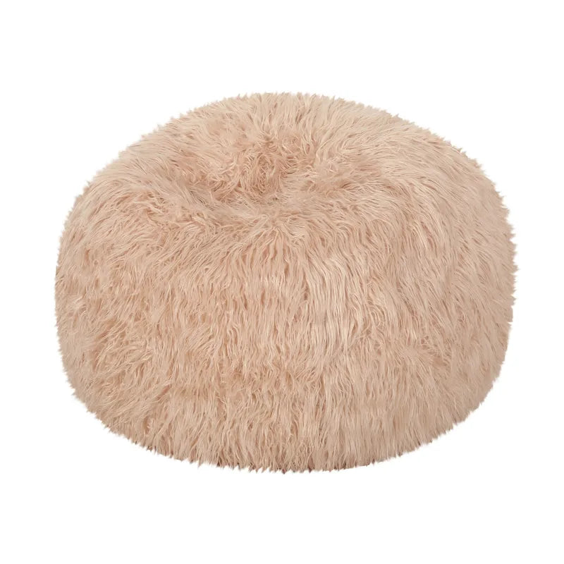Modern Glam Faux Fur Bean Bag