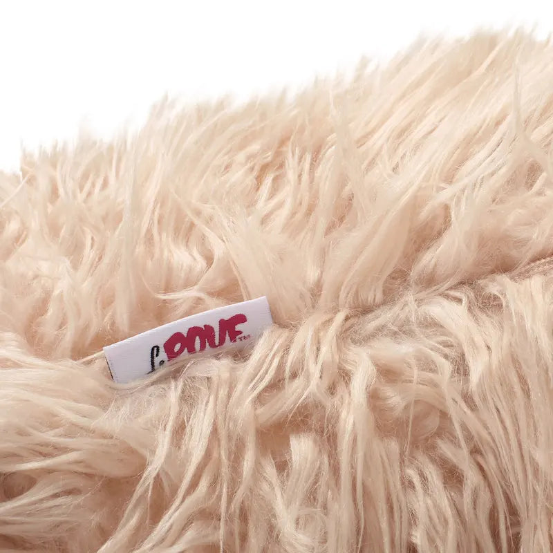 Modern Glam Faux Fur Bean Bag