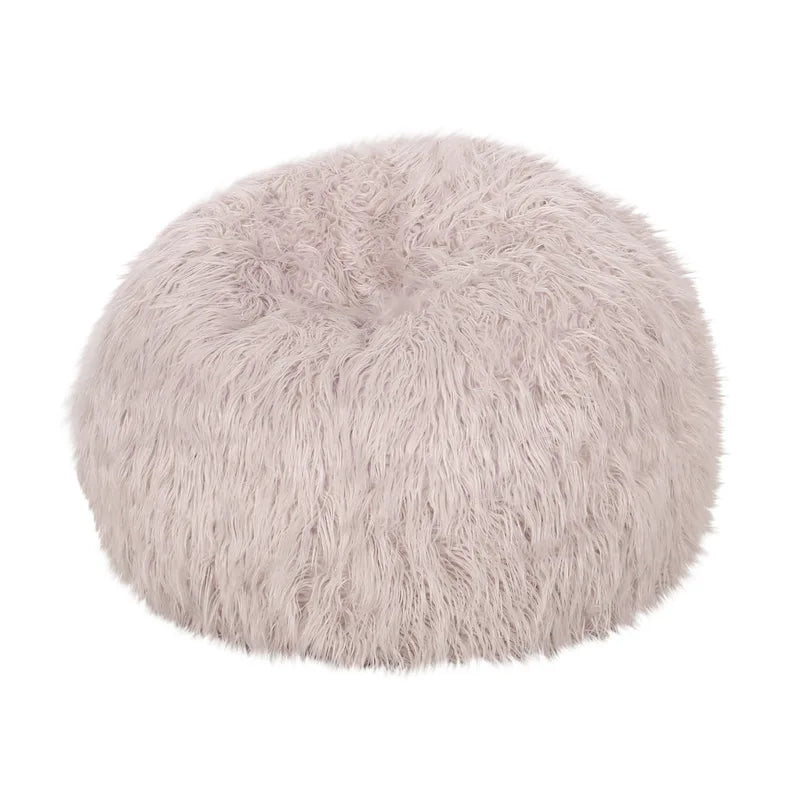Modern Glam Faux Fur Bean Bag
