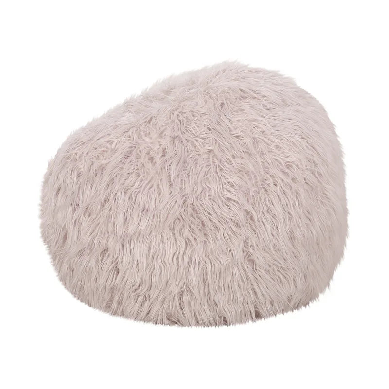 Modern Glam Faux Fur Bean Bag