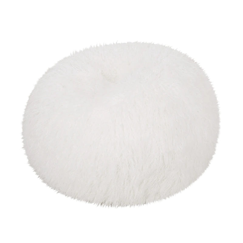 Modern Glam Faux Fur Bean Bag