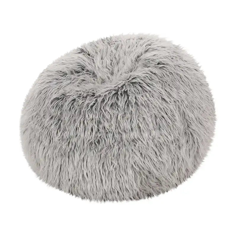 Modern Glam Faux Fur Bean Bag