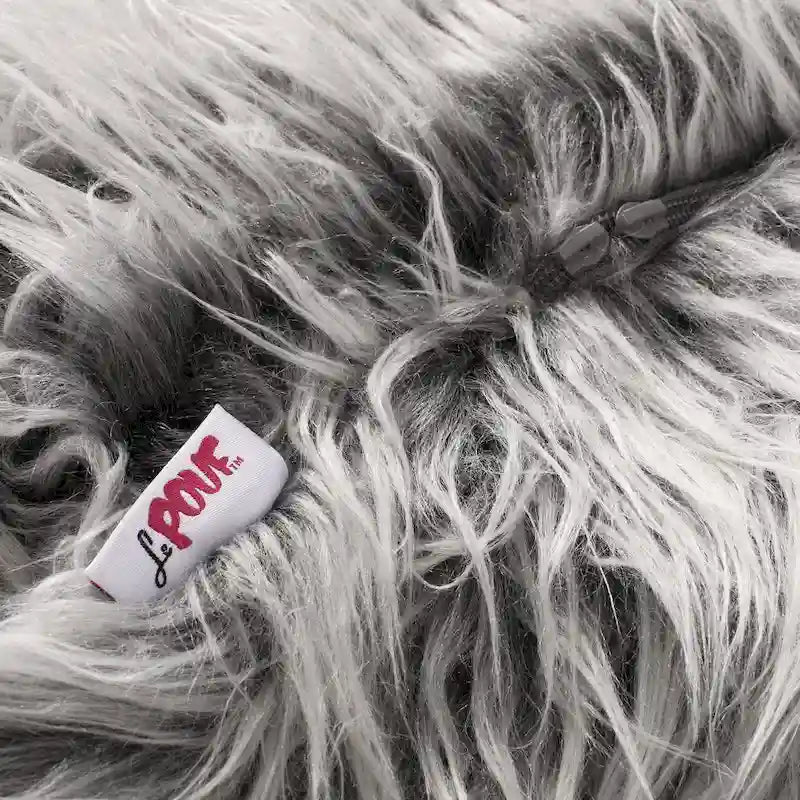 Modern Glam Faux Fur Bean Bag
