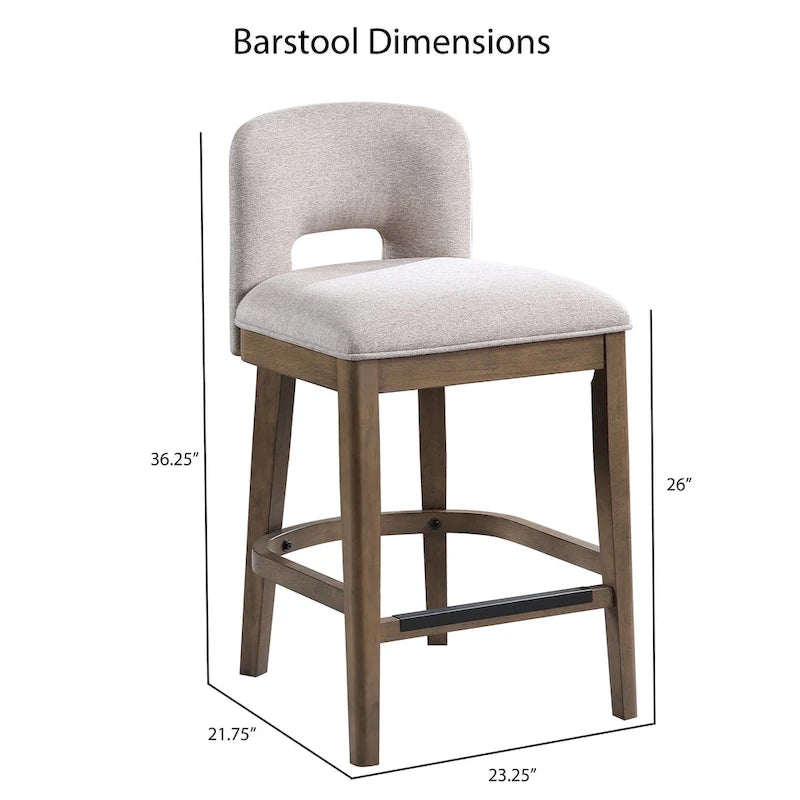 Solid Wood Counter Stool