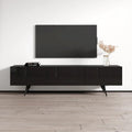 Net 03 Modern 71-Inch TV Stand with Open Shelving and Cable Management