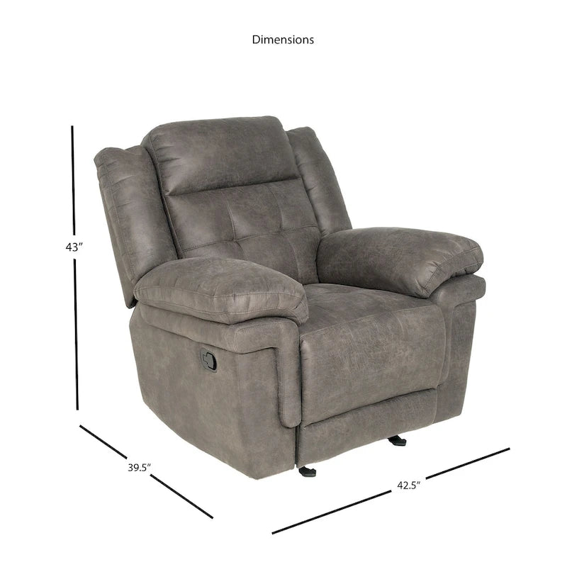 Microfiber Glider Reclining Chair