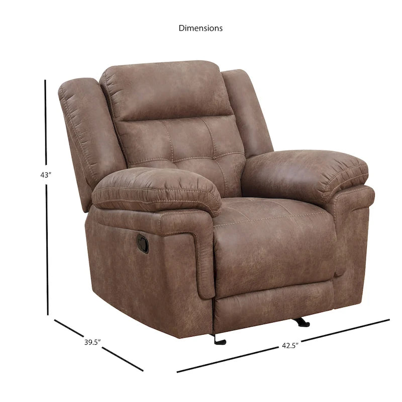 Microfiber Glider Reclining Chair