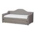 Contemporary Fabric Daybed with Trundle