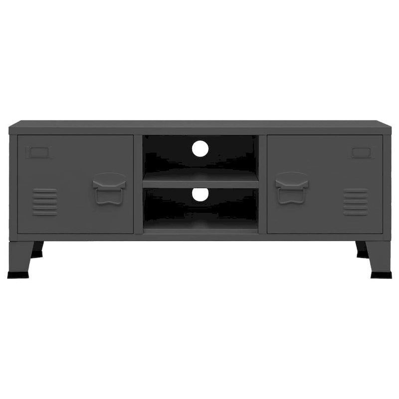 TV Stand TV Console Sideboard TV Unit Home Media Unit Cupboard Metal - 41.3 x 13.8 x 16.5
