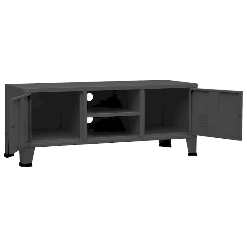 TV Stand TV Console Sideboard TV Unit Home Media Unit Cupboard Metal - 41.3 x 13.8 x 16.5