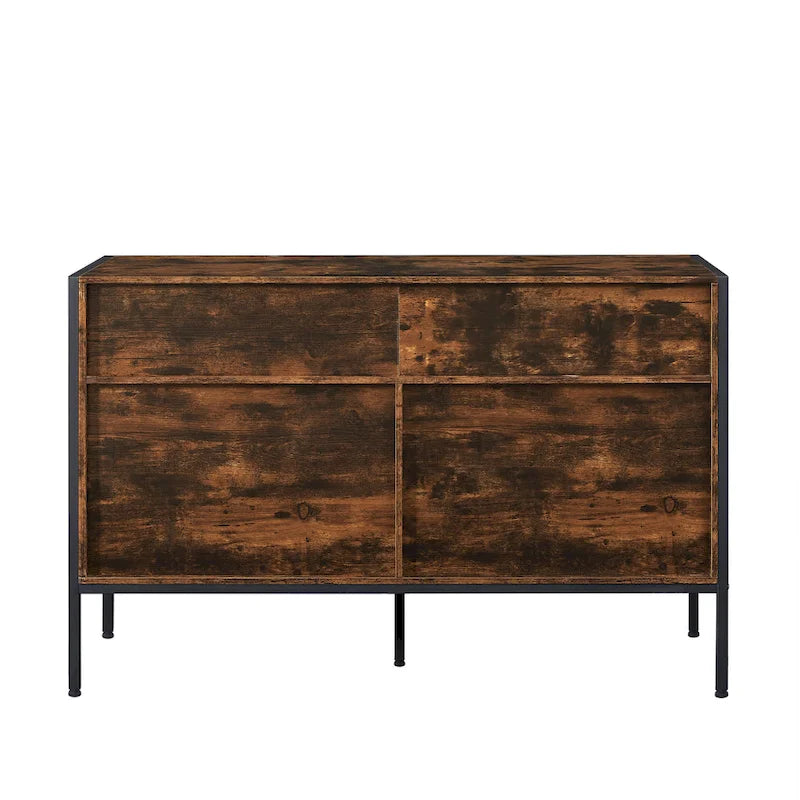 Wood Dresser with 7 Drawers, Wooden Storage Closet for Bedroom, Solid Clothes Cabinet