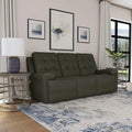 Top Grain Leather Power Reclining Sofa with Power Headrests