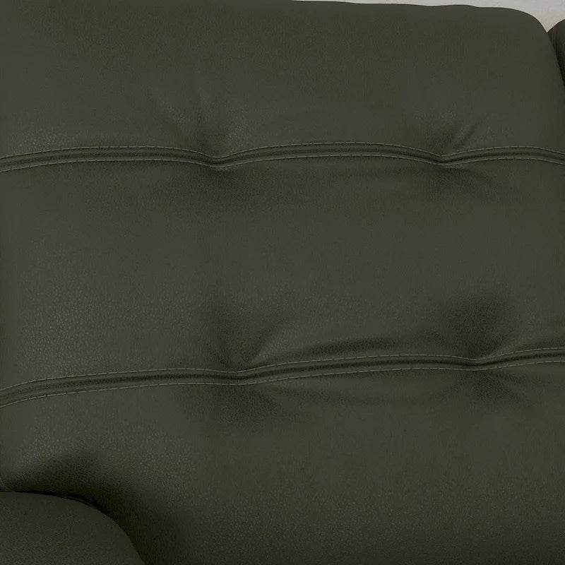 Top Grain Leather Power Reclining Sofa with Power Headrests