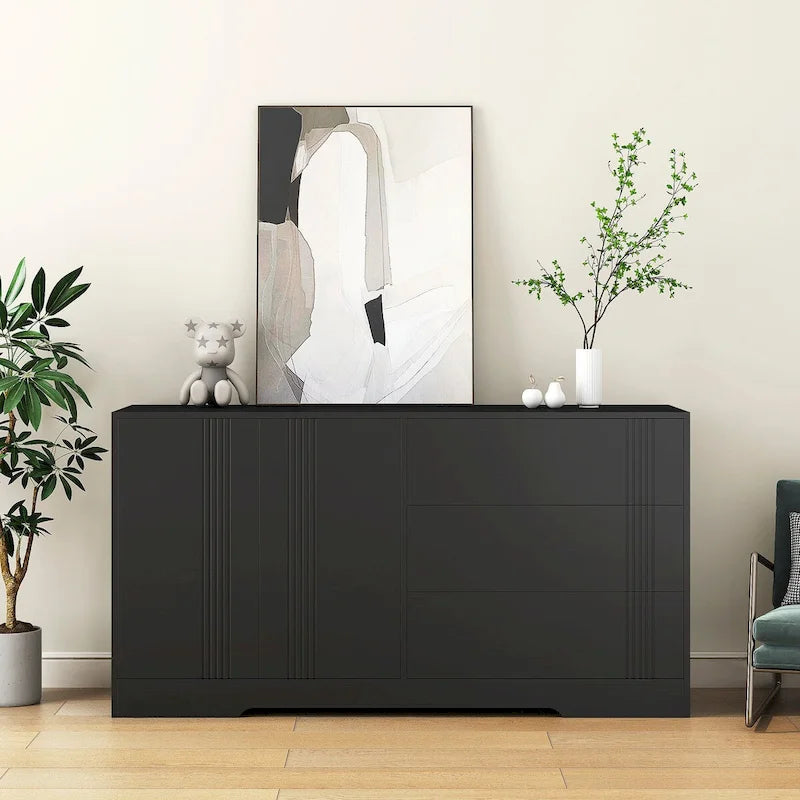 Sideboard Cabinet ,Kitchen Buffet Storage Cabinet with Drawer and Doors, Large Coffee Bar