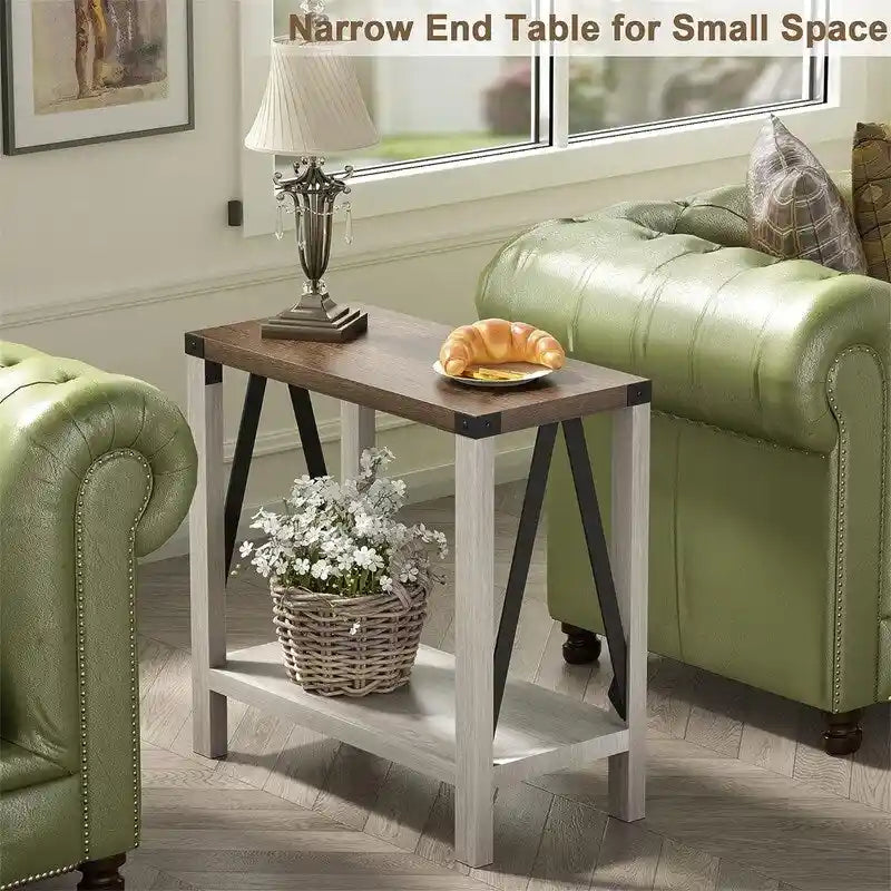 End Table for Small Spaces - 11.81D x 23.62W x 22.44H