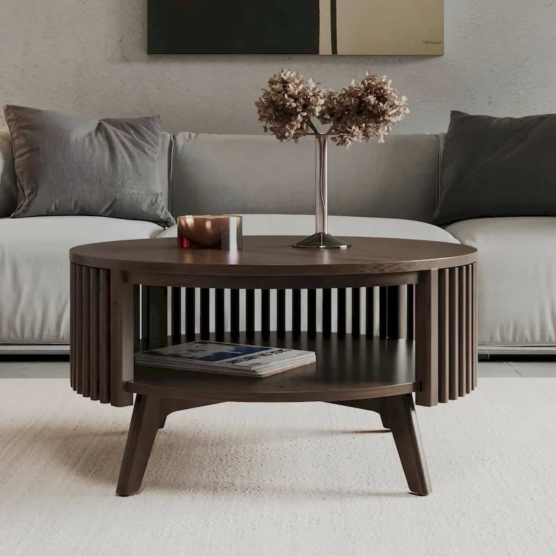 Mid Century Modern Coffee Table with Storage