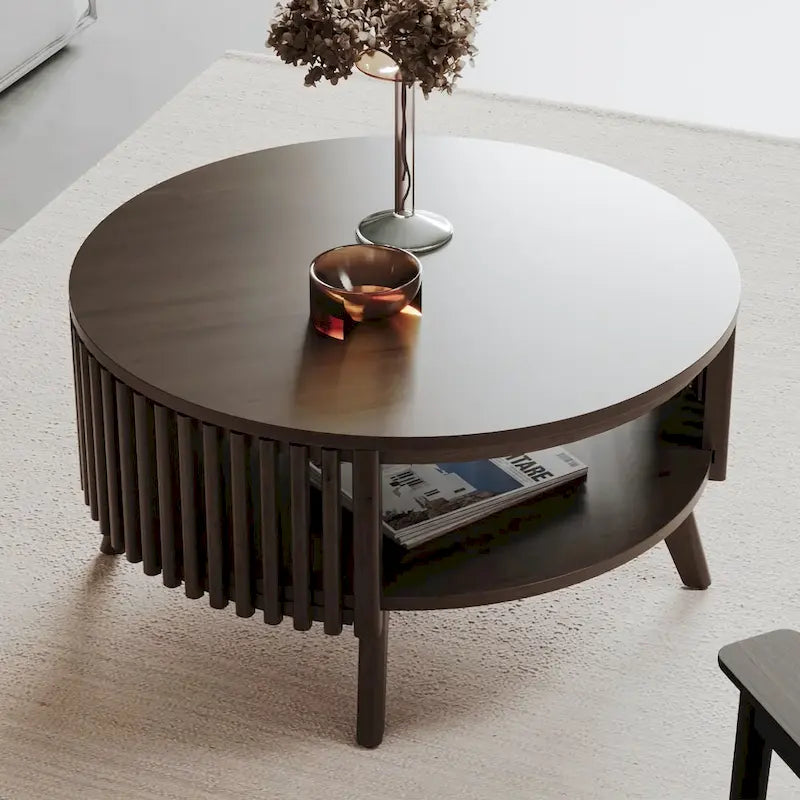 Mid Century Modern Coffee Table with Storage