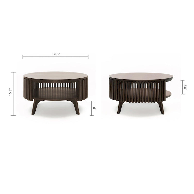 Mid Century Modern Coffee Table with Storage