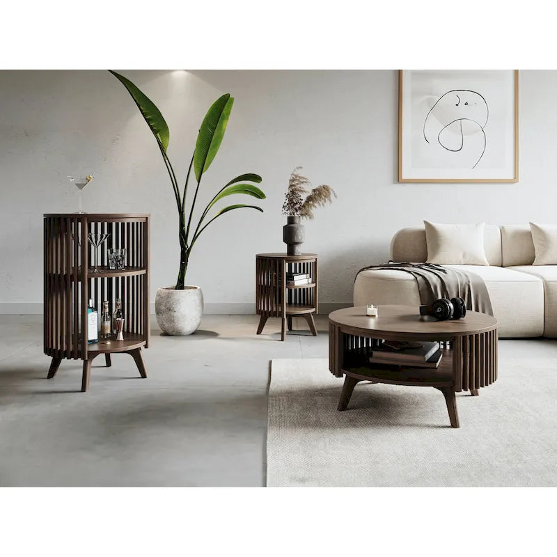 Mid Century Modern Coffee Table with Storage