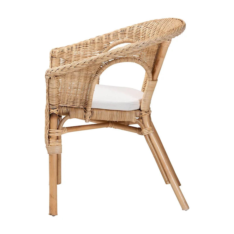 Modern Bohemian Natural Rattan Dining Chair