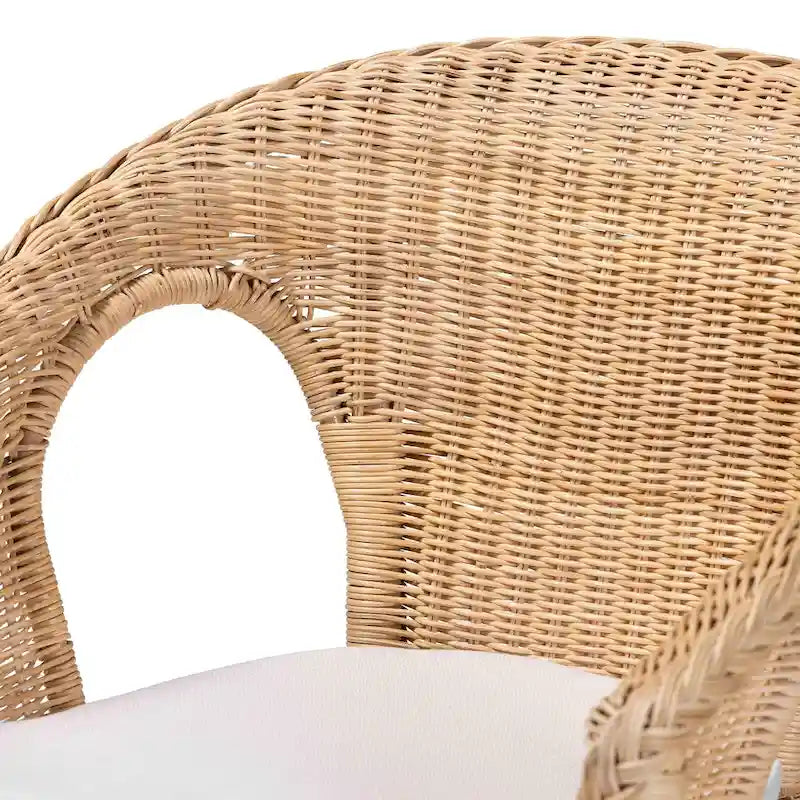 Modern Bohemian Natural Rattan Dining Chair