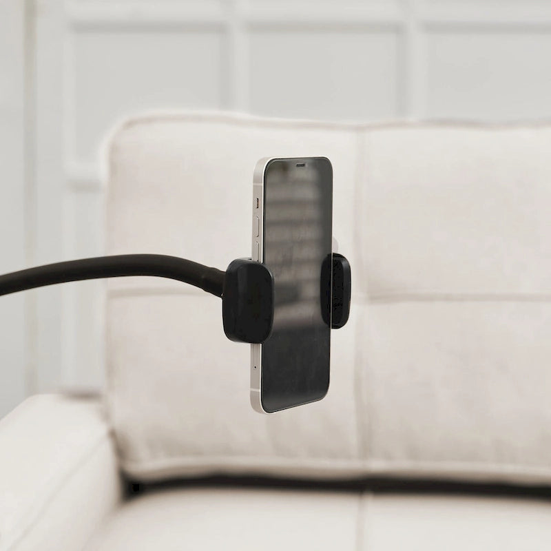 Linen Sleeper Sofa with Push-out Sofa Bed, Extra Storage Space, Phone Holder & USB Charger