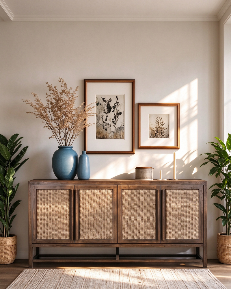 4-Door Large Storage Cabinet
